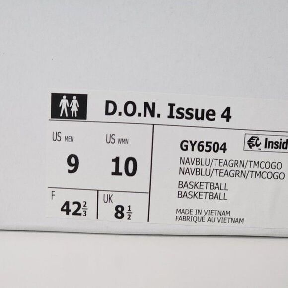 NEW! Men\'s Adidas D.O.N. Issue 4 Basketball Shoes / Size 9 main image 6